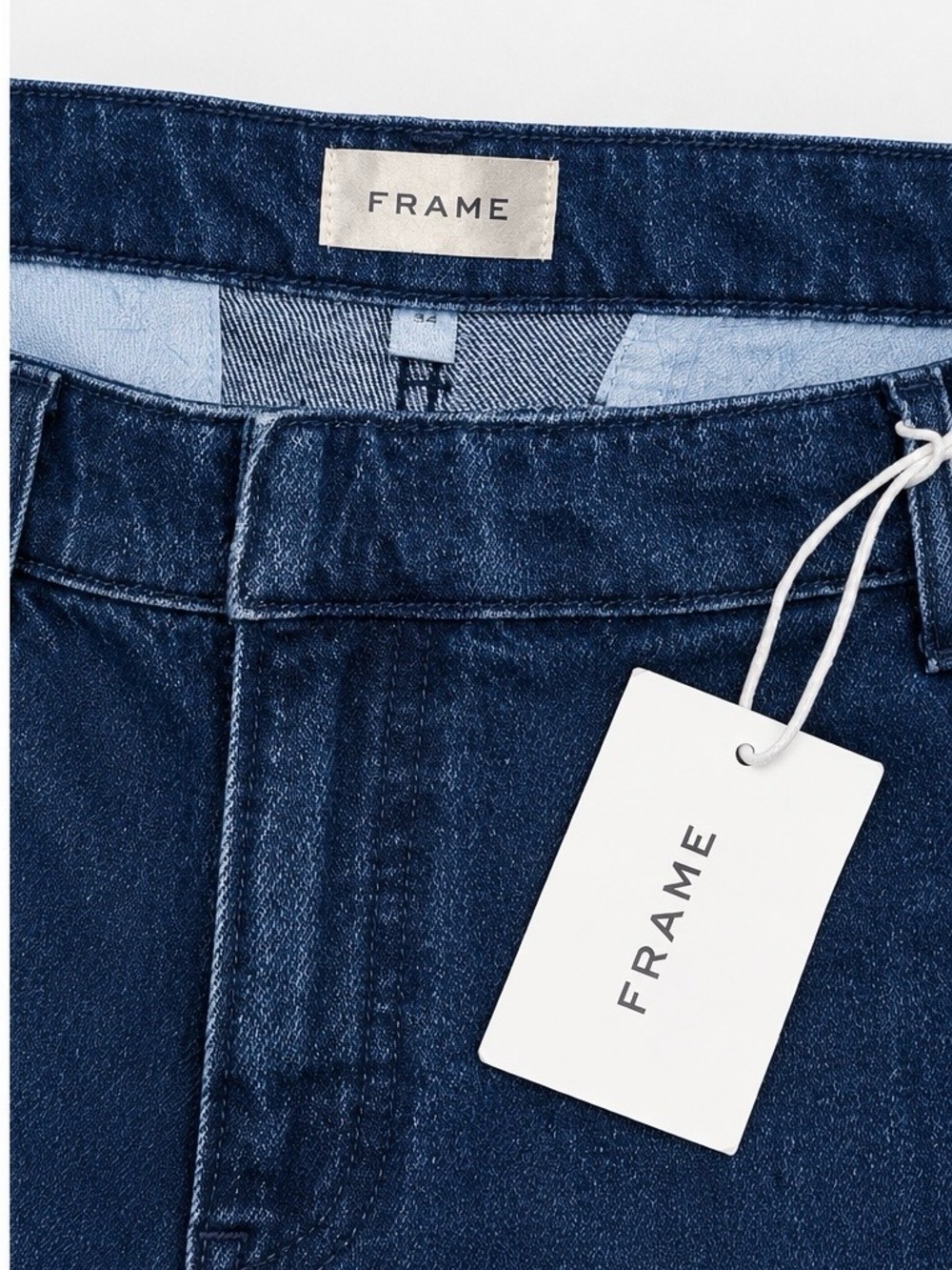 Frame Denim Deep Indigo Wide-Leg Jeans - Picture 2 of 3